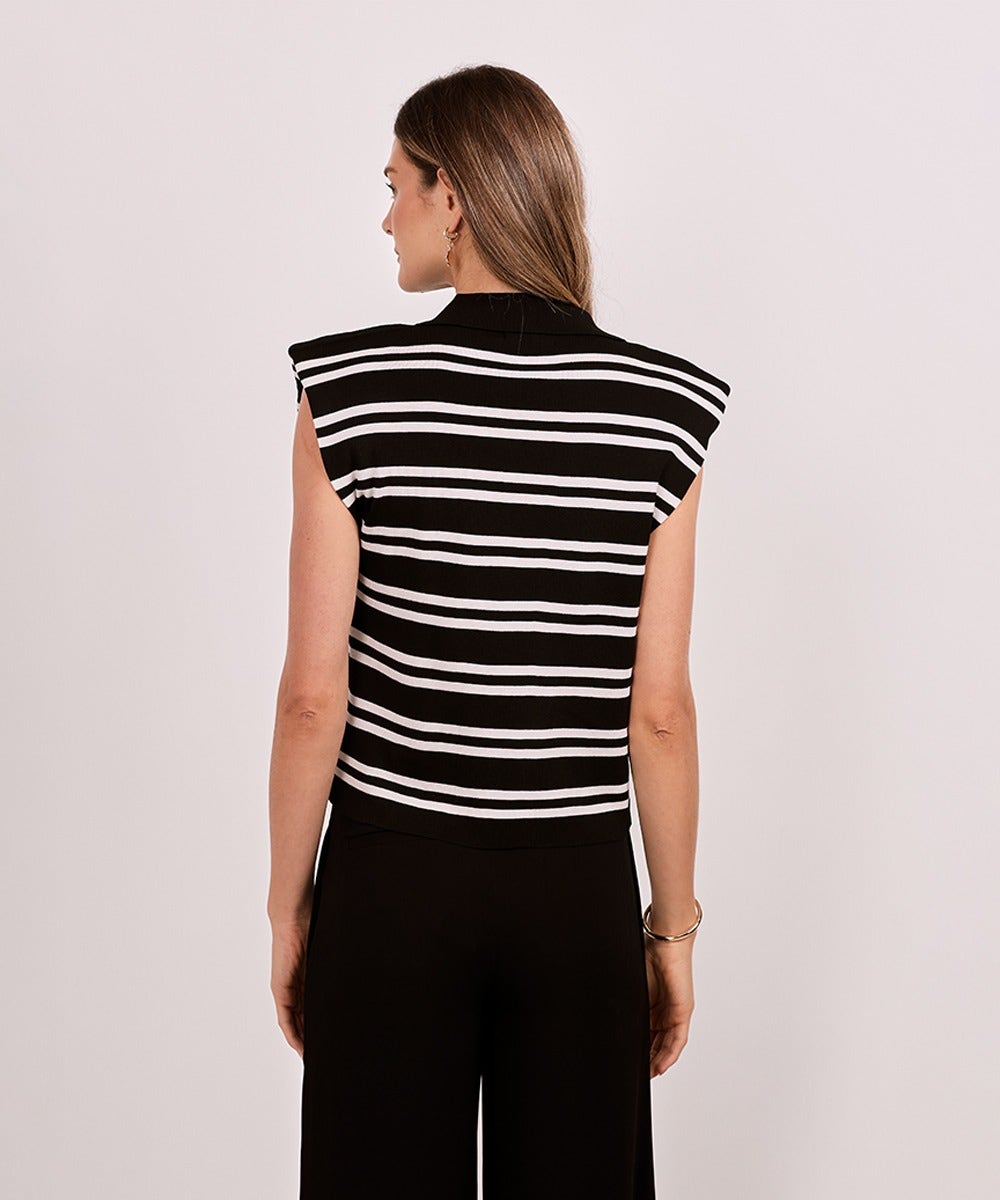 BLUSA TRICOT FIJI LISTRAS PB