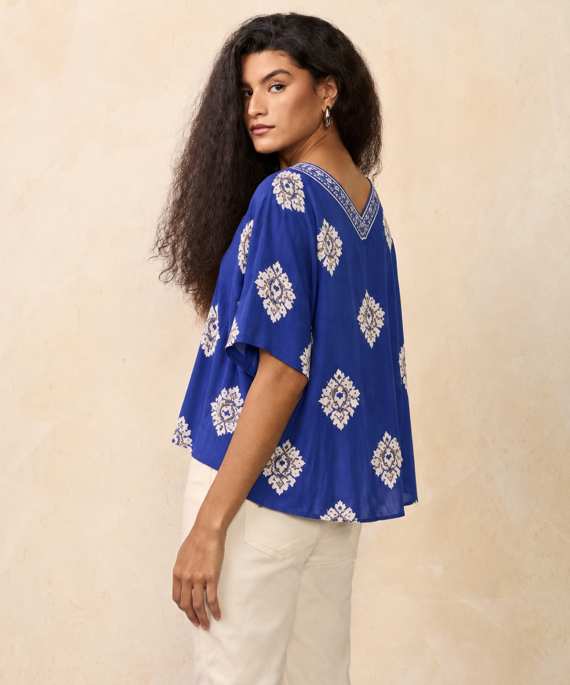 BLUSA JUNIPER BLUE VISCOSE