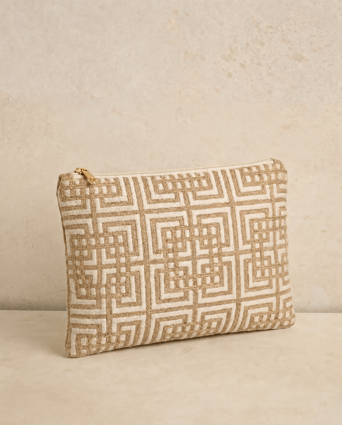 CLUTCH ROMA BEGE