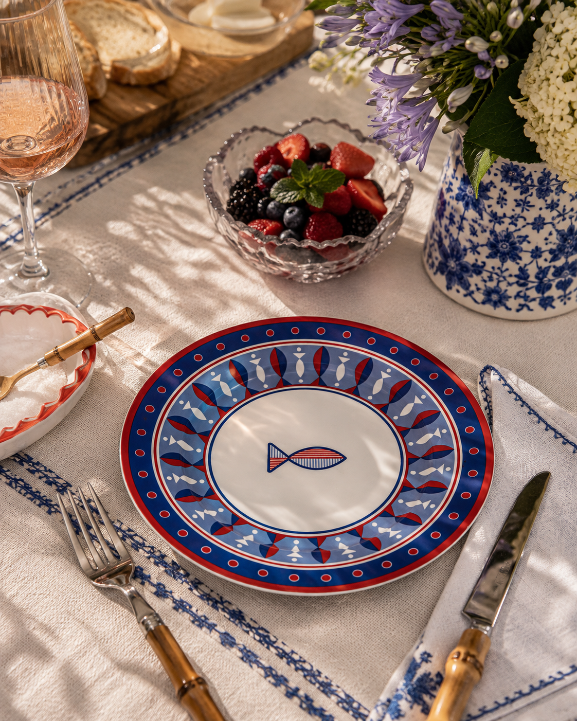 PRATO DE SOBREMESA DE PORCELANA PAMPELONNE