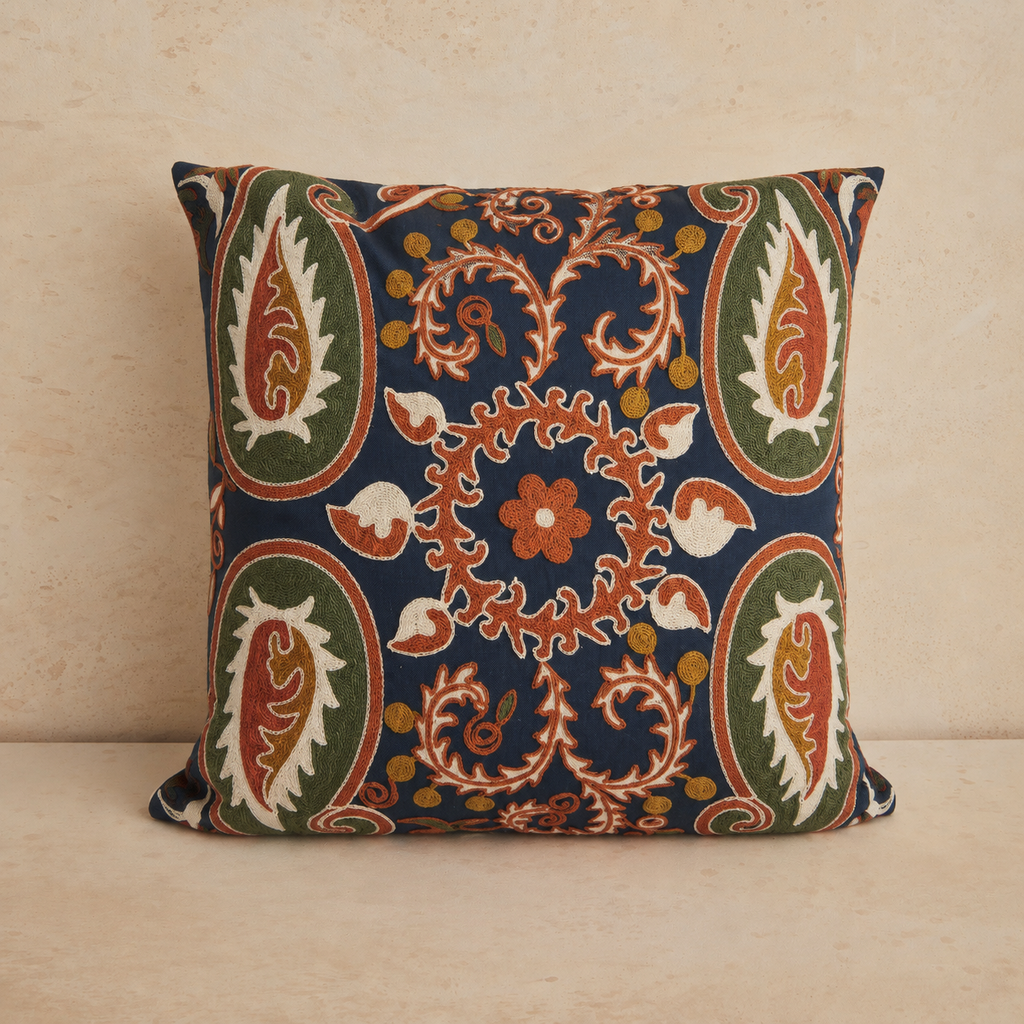 CAPA DE ALMOFADA BORDADA PAISLEY