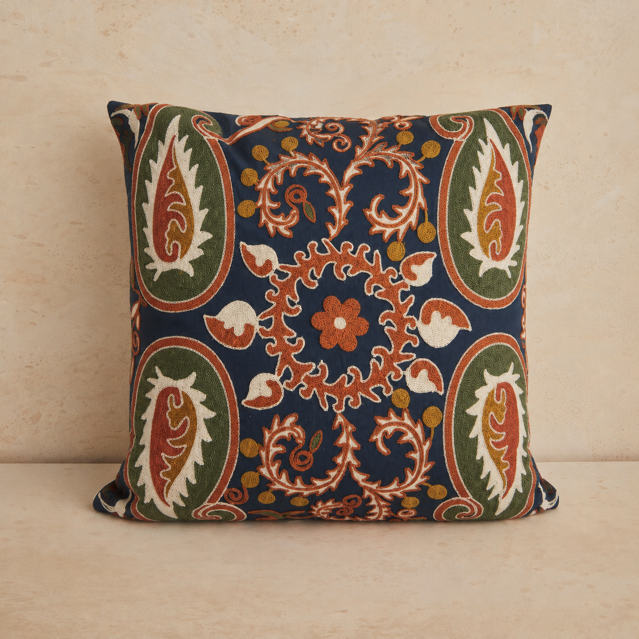 CAPA DE ALMOFADA BORDADA PAISLEY