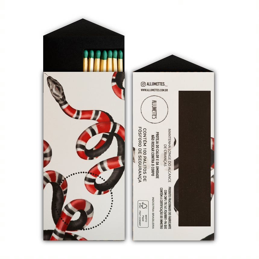 CAIXA SNAKE PRISMA MATTE ALLUMETTES